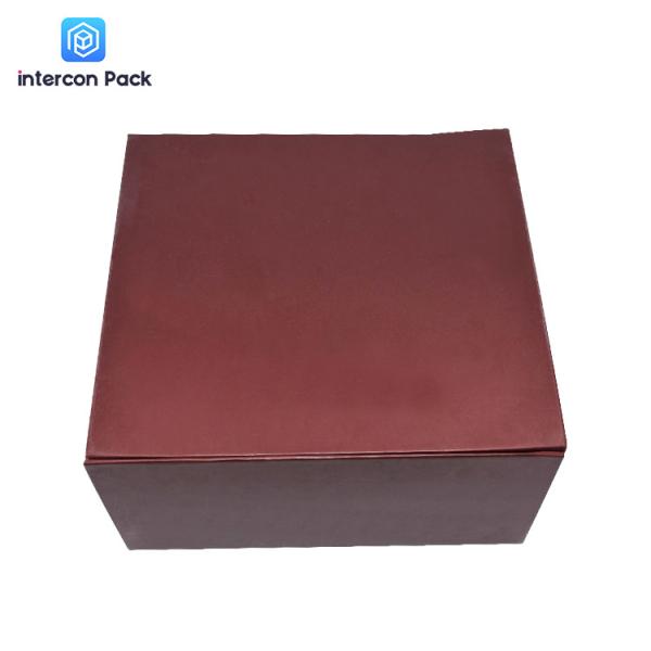 Folding Boutique Luxury Gift Packaging Boxes 25x14cm Partially Hot Gold