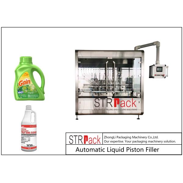 16 Head 220 V 60Hz 15A Automatic Liquid SERVO Bottling Piston Filler Multiple filling nozzles as 6, 8, 12 or 20
