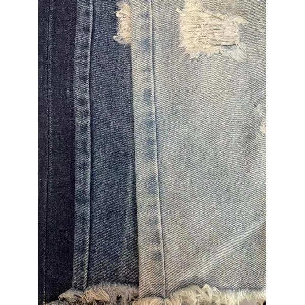 Pattern YARN DYED 230gsm 100% Cotton Twill Competitive Washed Denim Fabric for Jeans