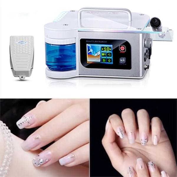 White Aluminum GOMECY Nail Drill Machine Perfect for Professional Nail Technicians