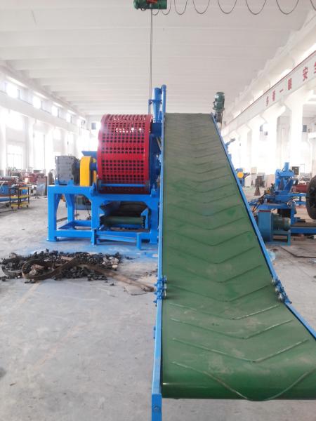 ZPS-800 Tire Shredder 2ton Output Capacity Shredder 50mm Outlet Size