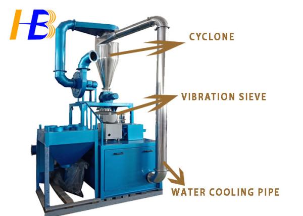 45kw Vibrating Sieving PET Grinder Machine For 8mm PET Plastics Flakes