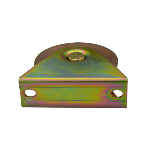 Sliding gate roller GW601 Y Groove，Galvanized, Iron, Single bearing