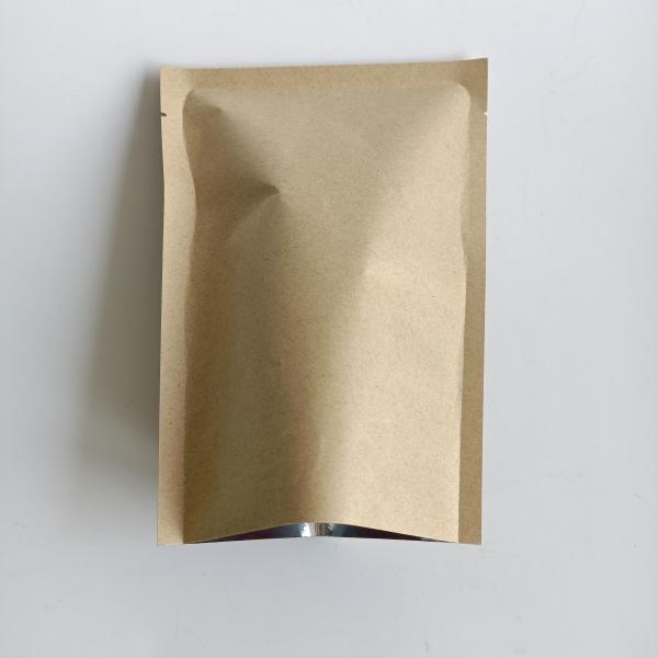 0.14 мм толщины экологически чистый бумажный пакет Kraft с алюминиевой фольгой и гравировкой