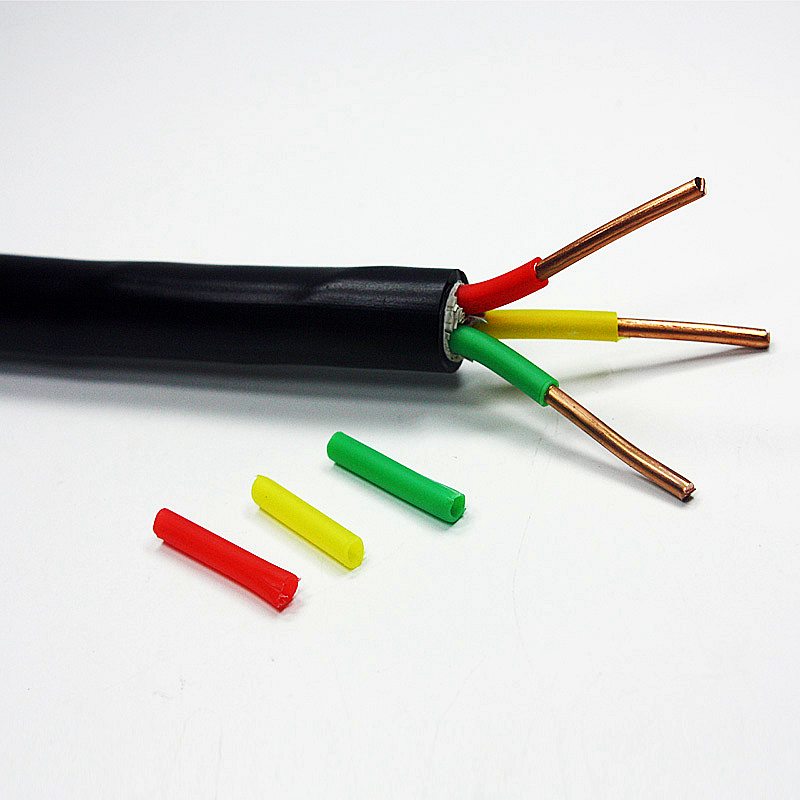AC Power Cable 3Core BS6746 PVC Copper Conductor Low Voltage 0.6/1KV 1.5mm 2.5mm 4mm Electrical Cable for Underground Use