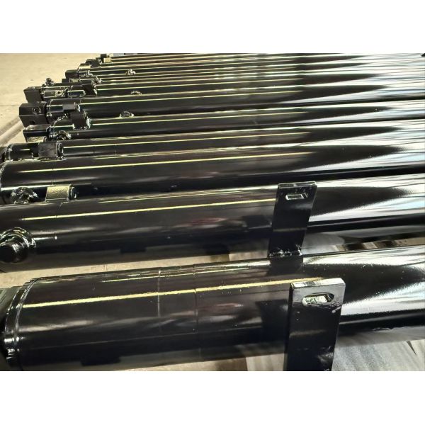 ODM OEM Hard Chrome Plated Steel Long Stroke Cylinder Telescopic Luffing Hydraulic