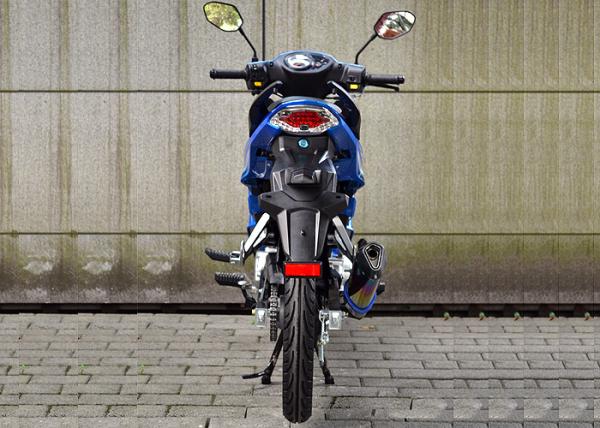 Blue Color 110CC Super Cub Motorcycle , 5.0KW Wave Dash Motorcycle