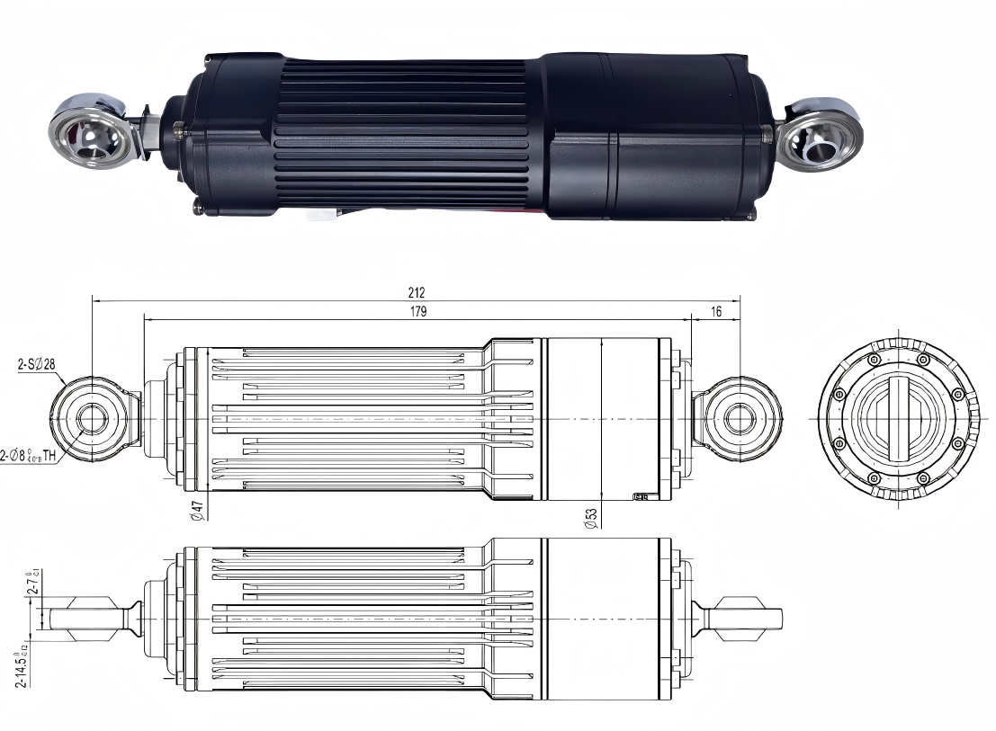 Humanoid Lower Leg Joint Linear Actuator-3900N