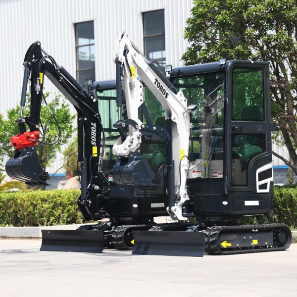 11.8KW 2600rpm 1,8 Ton Mini Excavator Pequena máquina de escavação para a agricultura