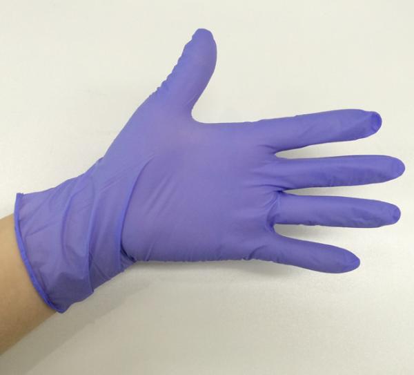 Industrial 3mil Disposable Nitrile Gloves Powder Free AQL 4.0  240mm Length
