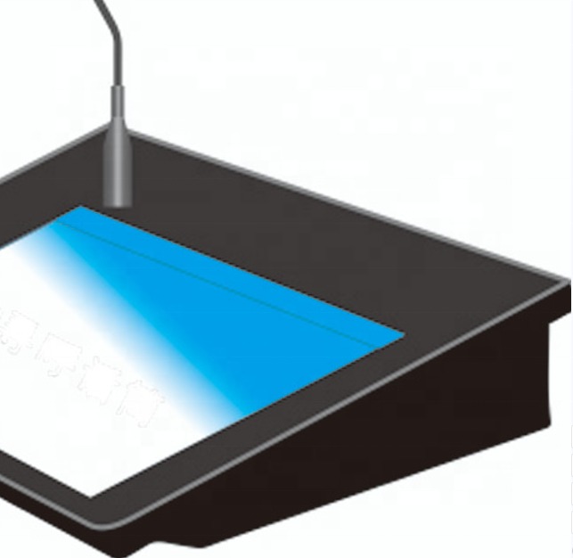 Desktop IP Microphone IP Network PA System With 7 Inch Touch Screen