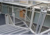 Corde adaptée aux besoins du client Mesh For Staircase Anti Acid de l'acier inoxydable SUS304 de 2.0mm