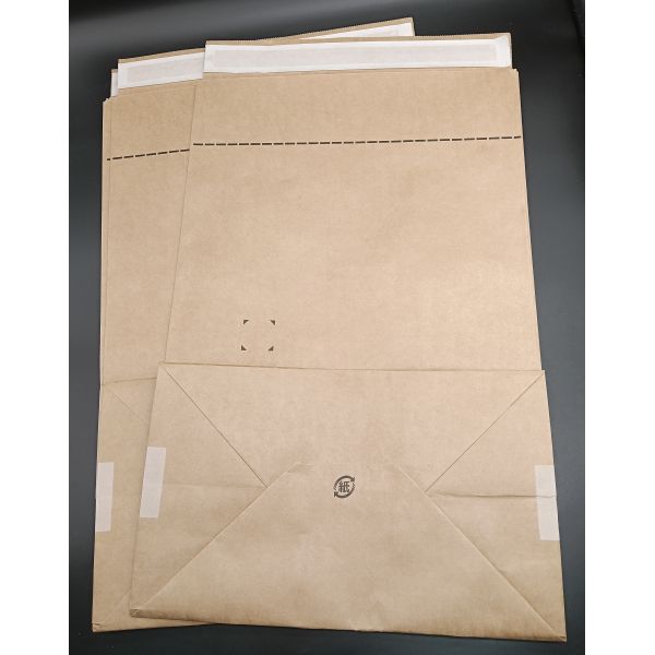 Custom Size Self-Adhesive Brown Kraft Paper Square-Bottom Bags Eco-Friendly Recyclable Packaging for Gifts Documents Crafts