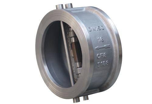 Dual Disc Wafer Type Check Valve Butterfly API 594 ANSI 150LB For Water
