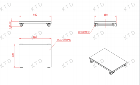 Tubes carrés SUS304 Capacité de chargement 300 kg