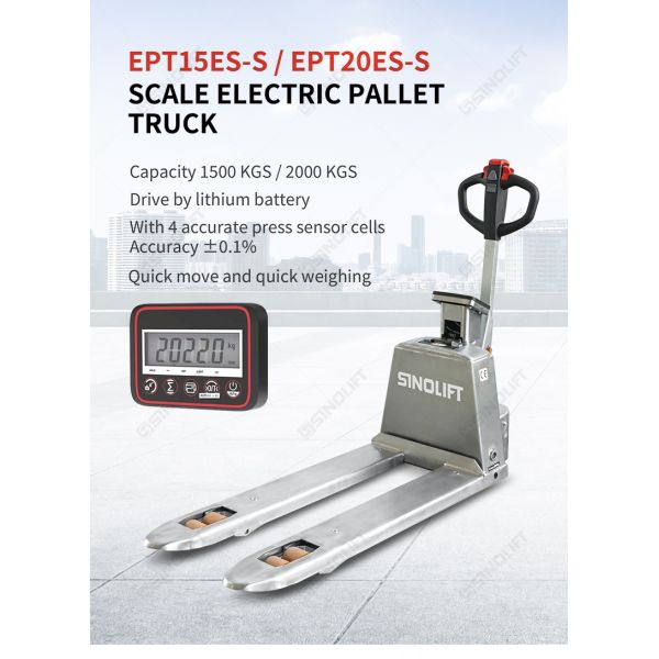 SINOLIFT EPT15ES-S Capacity 1500kg Electric Pallet Truck