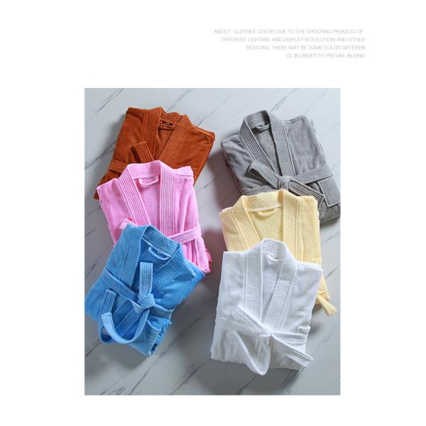 300-400г Унисексный хлопчатобумажный халат Полотенце Пижама Спа-халат Халат Профессиональный