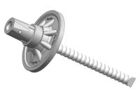 a carga elástica 350kN de 25mm torna mais pesado o parafuso de 0.90Kg/M Reinforced Fiberglass Solid
