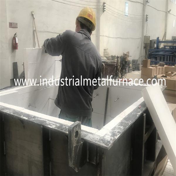 Газ 800KG увольнял печь удерживания алюминиевого сплава для CE выплавки стали