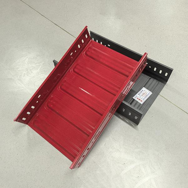 50mm Galvanised Cable Tray Fire Resistance UL94 V-0 And Accessories Covers For Easy Installation