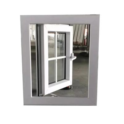 fenêtres en verre en PVC UPVC standard vitraux insonorisés Grille conçue avec écrans