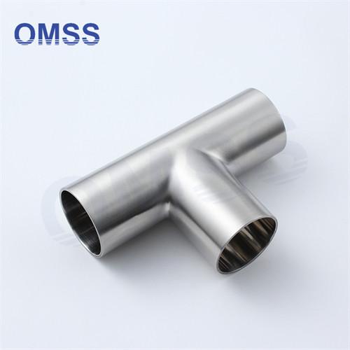 3A SMS SS304 Stainless Steel Sanitary Pipe Fittings Weld Equal Tee 7www In Building