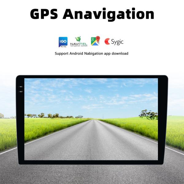 32GB ROM 2 Din Android Car DVD Player com BT 9 polegadas HD 2K tela Metal Corpo rádio estéreo GPS