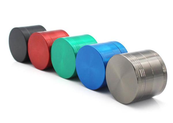 50 Mm  Flat Metal Wed Dry Herb Grinder With  Storage Collection Functions
