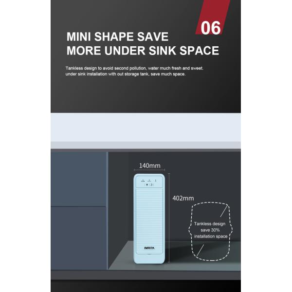 Уменьшение Multiscene системы TDS очистителя воды обратного осмоза RO домочадца