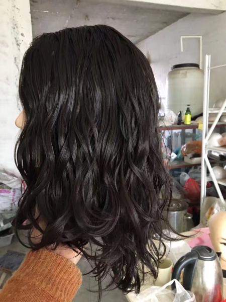 16 Inches Natural Color  Body Wave Jewish Wig  Brazilian Virgin Hair Hidden Knots with Baby Hair