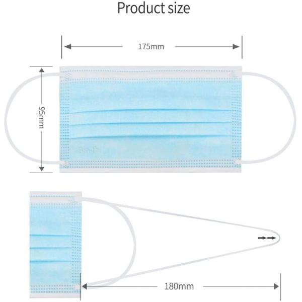 OEM Customized 3ply Disposable Paper Non Woven Medical Face Mask Medicine Packaging Boxes