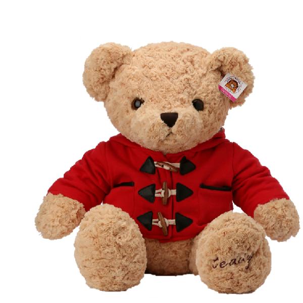 Hot selling Children stuffed plush animal toys teddy bear with coat