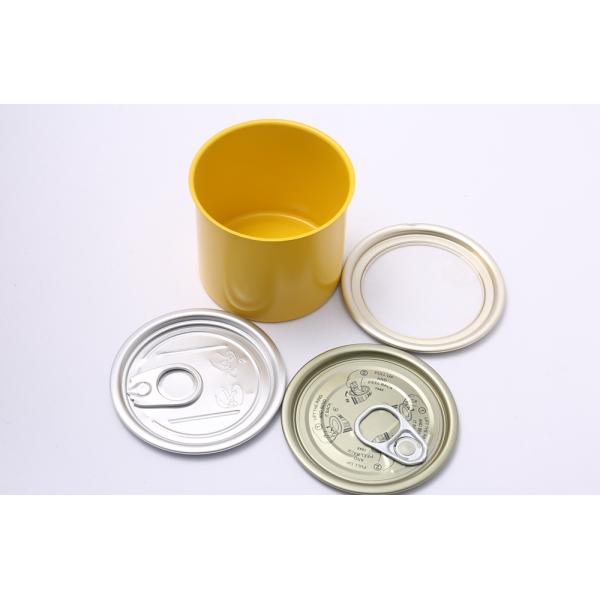 Dogs Eat Canned Sardines Tin Can 150g Round Aluminum Tins Yellow