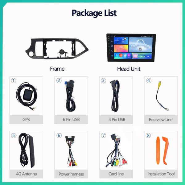 32GB / 64GB / 128GB / 256GB Navigation System Radio 10 Inch GPS Head Units With Rear View Camera
