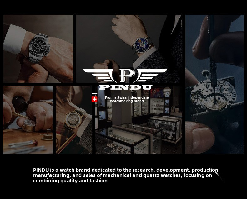 Water Resistant Men's Luxury Wristwatch Elegant Design Durable Strap Suitable Business Casual and Formal Occasions