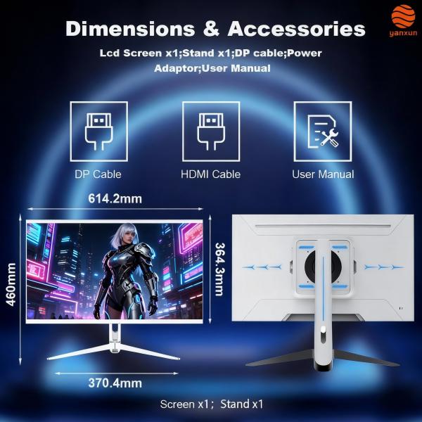 27 Full HD Gaming Monitor with Ring RGB Backlight | 240Hz Refresh Rate, 1ms Response Time, 99% sRGB, FreeSync & Eye Protection