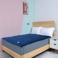Couverture chauffante d'individu de luxe, double couverture chauffée électrique lavable dégrossi de flanelle