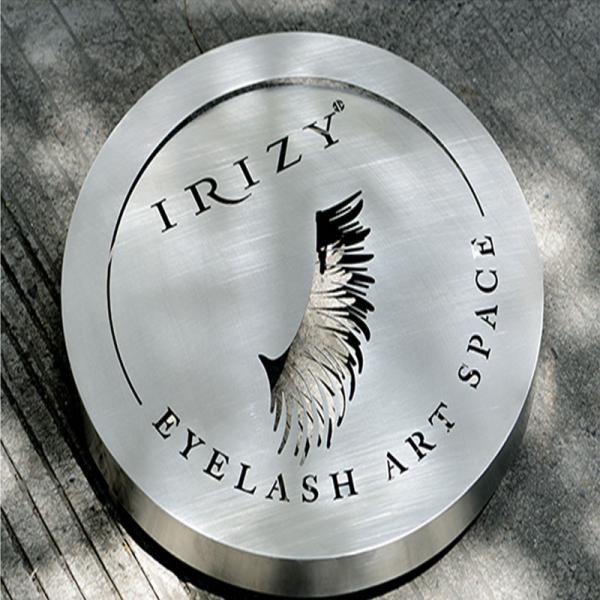 Stainless Steel Brass Brushed Storefront Wall-mounted Outdoor LED Light Box Custom Luminous Metal LOGO Signs and Signage