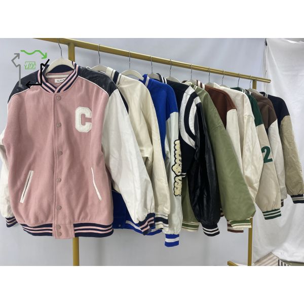 Fashion Adults Used Baseball Jacket Casual Wear Mix Size Winter Clothes For Men
