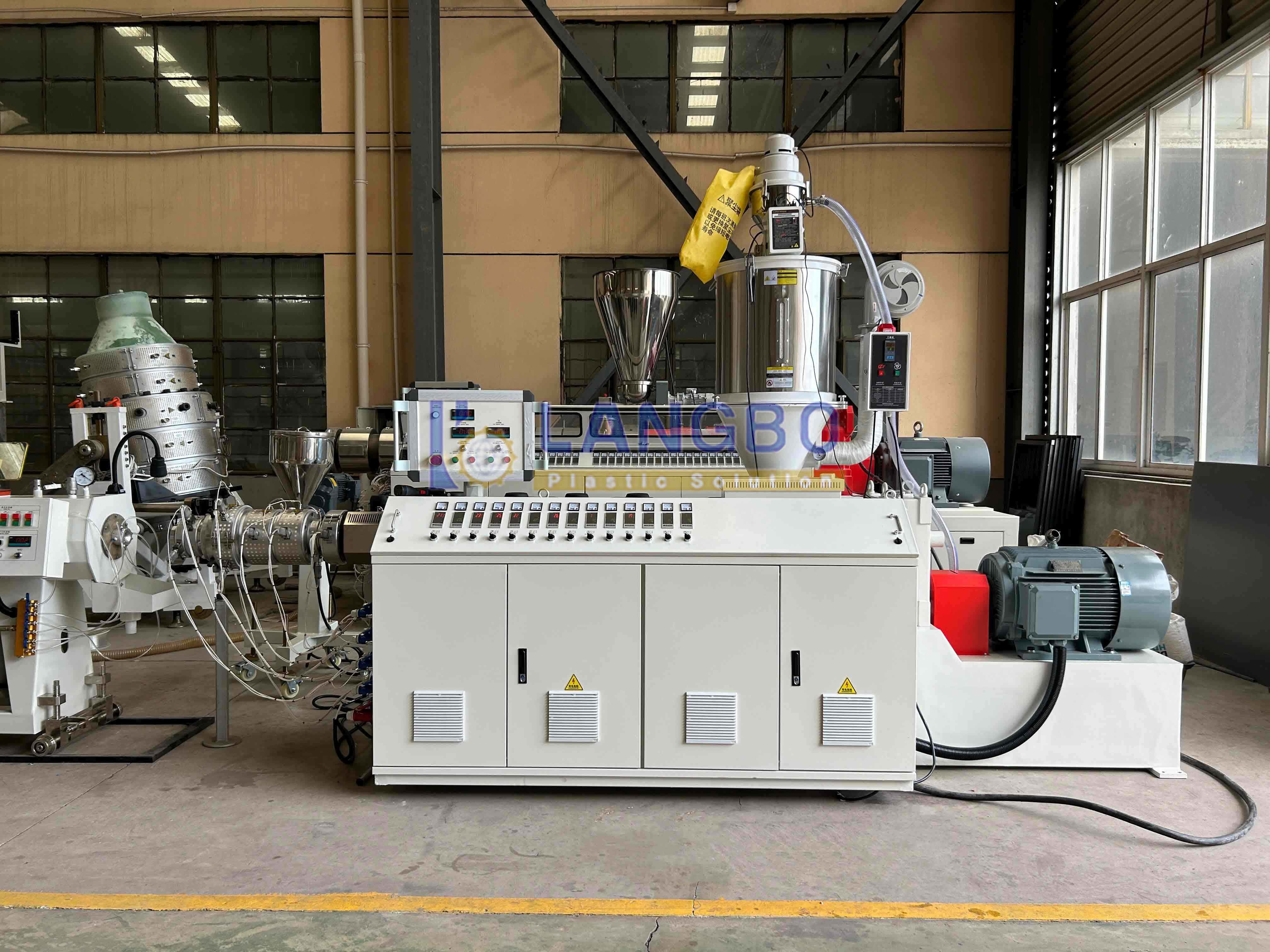 High Productivity HDPE Pipe Extrusion Line Plastic Pipe Extruder HDPE Solid Wall Pipe Extrusion Line