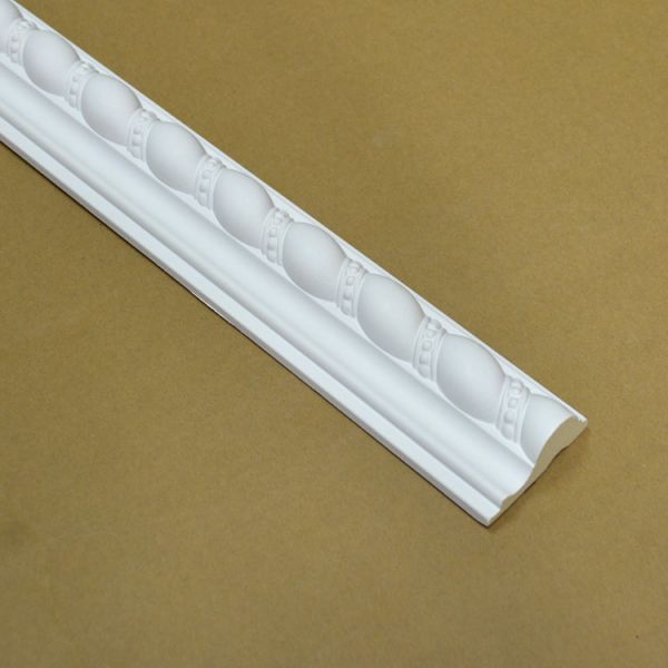 GB-82020 New Design Urethane Polymer 3D Anti-Aging Indoor Decorative Chair Rail Mouldings For Wall Decor