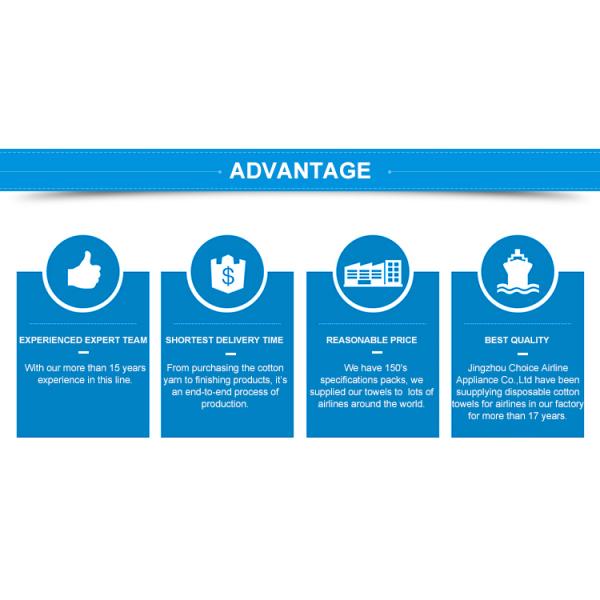Полотенца устранимого хлопка авиакомпаний руки горячие