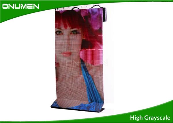 Semi Outdoor Ultra Thin Retail Led Display Panels For Advertising , Brightness 4000cd / Sqm