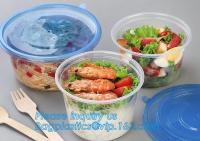 bacias de arroz descartáveis plásticas Microwavable do recipiente do empacotamento de alimento 550ml para o alimento, qualit alto barato descartável redondo dos Pp