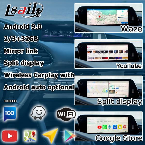 Коробка навигации GPS андроида на Mazda 3 2019 для того чтобы представить carplay вариант