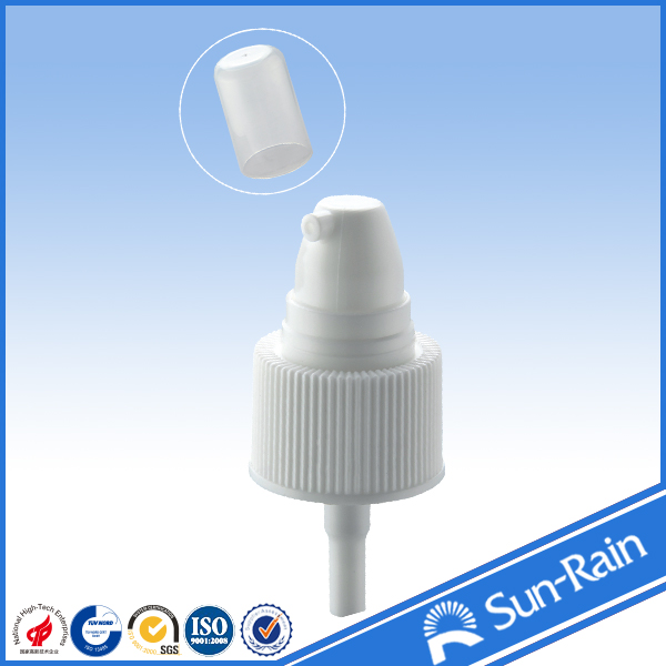 White Plastic cosmetic treatment pump for skin cream lotion airless bottle
