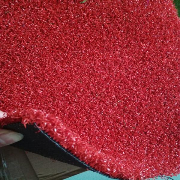 Synthetic Yellow Weaves Artificial Grass For Nursery School Recreational Area