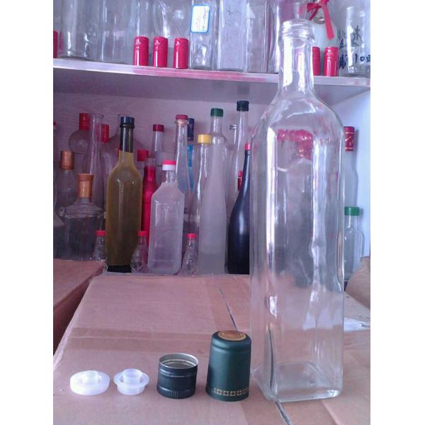 Standard 250ml 500ml 750ml 1L Square Olive Oil Glass Bottle