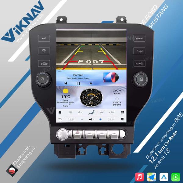 Viknav タッチスクリーン カーラジオ フォード・ムスタング 2014-2021 ビデオプレーヤー ヘッドユニット Auro ステレオ アンドロイド GPS ナビゲーション カープレイ
