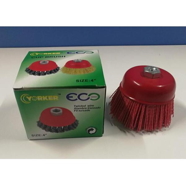 Deburring Black Color Cup Body 4 Inch Nylon Cup Brushes for Light Stock Removal